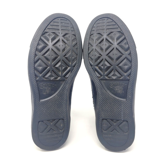 Converse Chuck Taylor Women's Sz 8 Black Sequin Skate Shoes Hi-Top Sneakers - Picture 10 of 10